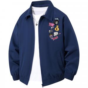 Куртка Unisex Lapel Moderate Hard Shell WARRIOR, темно-синий