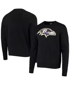 Мужская черная толстовка с капюшоном Baltimore Ravens Team Imprint Headline '47 Brand