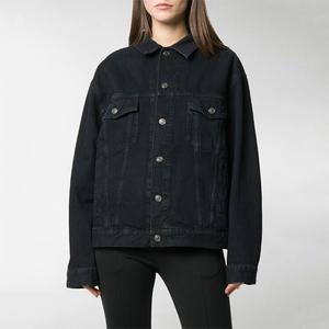 Джинсовая куртка женская черная Balenciaga