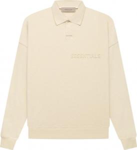 Лонгслив Fear of God Essentials Long-Sleeve Polo 'Egg Shell', кремовый