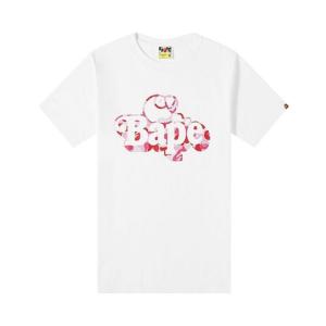 Футболка BAPE ABC Camo Milo On Tee 'White/Pink', белый
