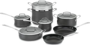 Набор посуды для приготовления Cuisinart из анодированной нержавеющей стали, 13 предметов, черный