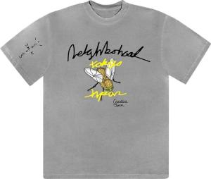 Футболка Cactus Jack by Travis Scott x Neighborhood Carousel T-Shirt 'Grey', серый