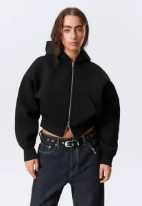 Толстовка на молнии Weekday, Black Dark