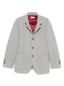 Кашемировый блейзер Brunello Cucinelli, серый