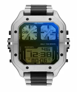 Мужские аналоговые часы Diesel DZ7461 с кожаным ремешком и корпусом из нержавеющей стали