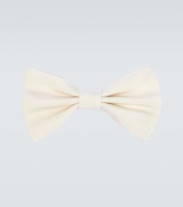 Шелковый галстук-бабочка из файдешина Loro Piana, Dirt Beige