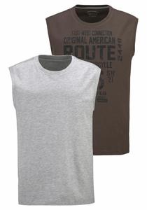 Майка Man's World Shirt, цвет brown/light grey