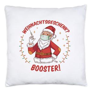 Рождественский подарок? Подушка-бустер с юмором, вакцинация Санта-Клауса, рождественский подарок, Рождество снова здесь Hey!Print