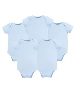 Боди для мальчиков из хлопка, 1 шт., белый, 0-3 месяца Luvable Friends, синий