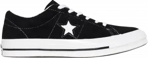 Кроссовки Converse One Star Low Black Suede, черный