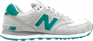 Кроссовки New Balance 574, светло-серый/зеленый