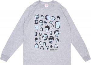 Лонгслив Supreme Faces Long-Sleeve Tee 'Heather Grey', серый