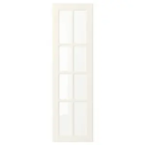 Стеклянная дверь, кремовый, 30x100 см, BODBYN IKEA