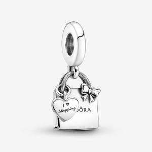 Шарм-подвеска Pandora Moments Shopping Bag, серебро