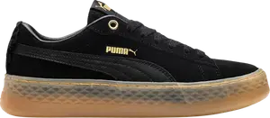 Кроссовки Puma Wmns Smash Platform Frill Black Gum, черный