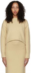 Бежевый хлопковый свитер Missing You Already