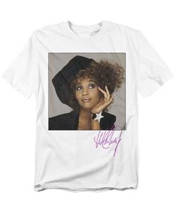 Мужская футболка со звездой Whitney Houston, White
