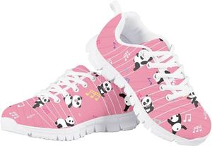 Унисекс детские модные кроссовки для повседневной носки, бега и прогулок, всепогодные Giftpuzz, Panda Music