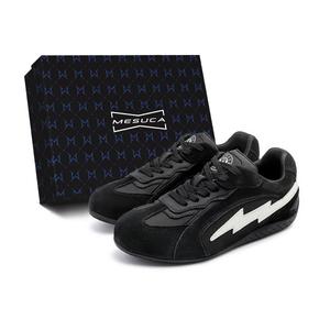 MESUCA Низкие повседневные туфли унисекс черного цвета