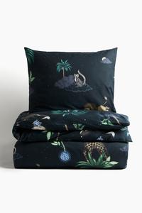 Комплект постельного белья H&M Single Bed Linen, темно-синий