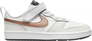 Кроссовки Nike Court Borough Low 2 PS 'White Metallic Red Bronze', белый