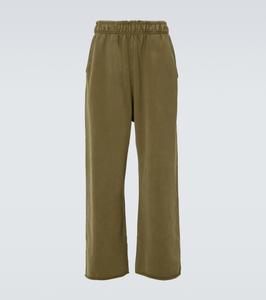 Спортивные брюки из цельного хлопкового флиса Entire Studios, Washed Military