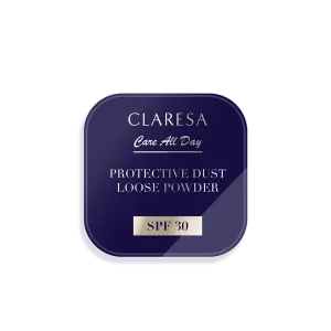 Фиксирующая рассыпчатая пудра с фильтром spf30, универсальная, 5 г Claresa Care all day