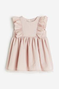 Платье с воланами H&M, розовый