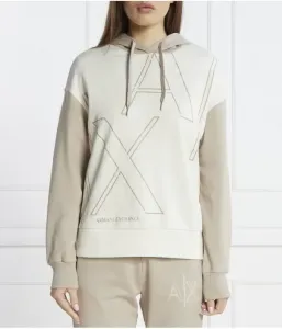 Толстовка regular fit Armani Exchange, бежевый