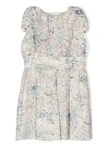 Платье без рукавов с цветочным принтом Simonetta, нейтральный