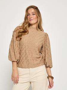 Minus Блузка бисквитно-коричневого цвета
