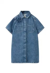 Детское джинсовое платье Mango Kids, Blue Denim