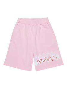 Спортивные шорты с графическим принтом Marni Kids, розовый
