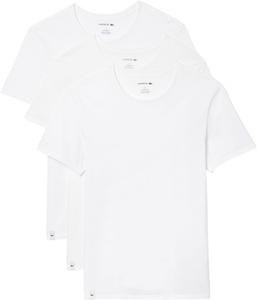 Мужская майка Lacoste Slim Fit, 100% хлопок, 3 шт, White