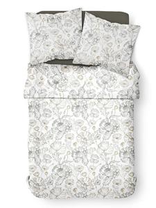 Комплект постельного белья Солнечный в цвете хаки/светло-коричневый/белый Today, 155x200 см