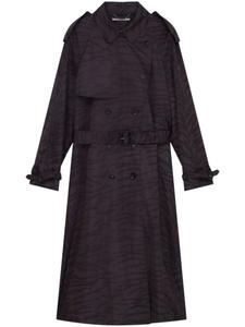 Stella McCartney тренч с принтом, черный