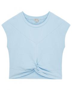 Привычная футболка с перекрученным передом Habitual, синий