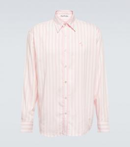 Полосатая рубашка Acne Studios, белый