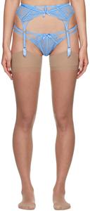 Синий пояс для чулок Rozlyn Agent Provocateur