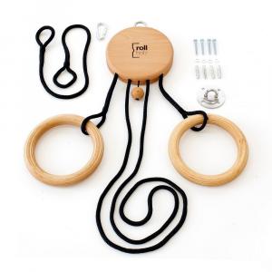 Строп тренировочный бук | быстрая смена длины каната Сделано в Германии - ROLLHOLZ, коричневый