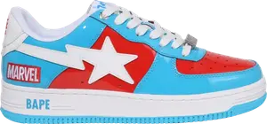 Кроссовки Marvel x Bapesta Captain America, синий