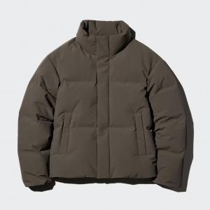 Пуховая курта Uniqlo, 39 темно-коричневый