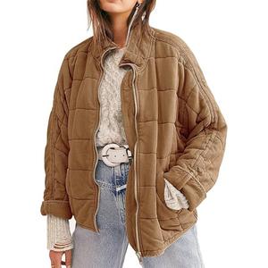 Куртка Saukole Winter Dolman Long Sleeve Full-zip Quilted, коричневый