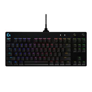 Игровая клавиатура Logitech G PRO, Tactile (GX Blue), черный, английская раскладка