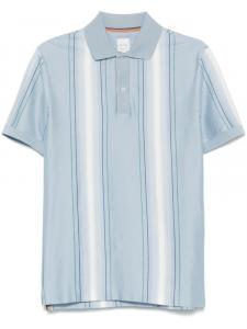 Полосатая рубашка-поло Paul Smith, синий