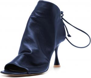 Женские ботильоны FYS с квадратным носком, открытым каблуком, туфли на шпильке, с открытой пяткой, шнуровкой, для вечеринок и танцев, размер 4-16 США, Navy