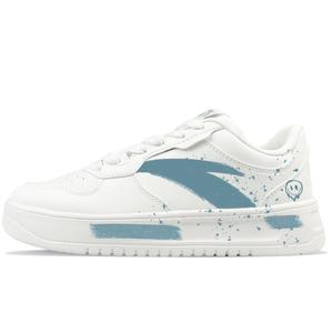 ANTA Женские бело-голубые противоскользящие износостойкие легкие низкие кеды для скейтбординга Life Collection, цвет White Blue