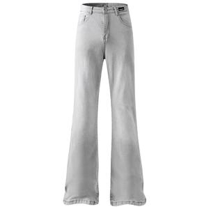 Джинсы Unisex Moderate Wide Leg HUANQIU, smoke серый fleece-lined