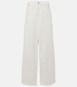 Джинсы Maxi Relax с высокой посадкой и широкими штанинами AG Jeans, Wht